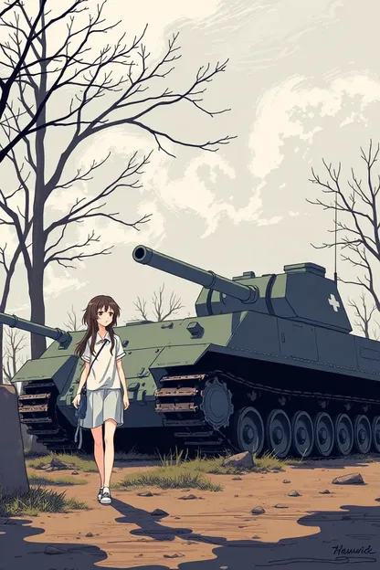 Filles sans Panzer Hentai Anime Présente des Scènes d'Action Militaire