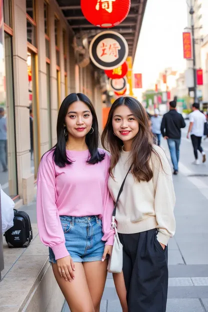 Filles vietnamiennes dans les lieux nocturnes de Melbourne