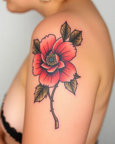 Fleur et tatouage : fusion d'art et de culture