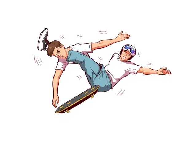 Flip de kick Png : Technique de skateboard de flip en Png