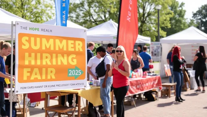 Foire d'embauche d'été 2025 : Une opportunité d'emploi prometteuse