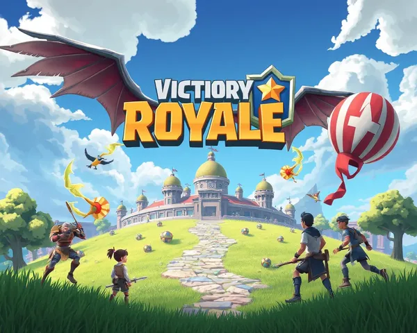 Format de conception graphique PNG de Victoire Royale