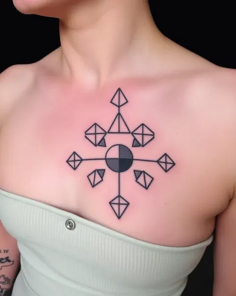 Formes géométriques dans l'inspiration de conception de tatouage