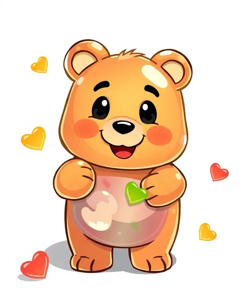 Galerie d'Images de Gummy Bear Adorables en Bande Dessinée