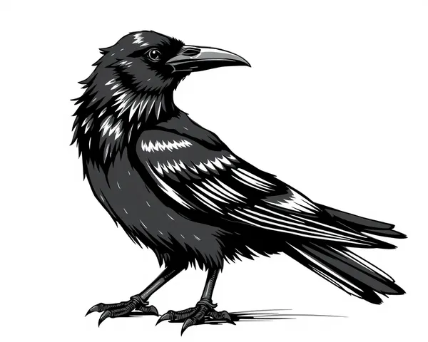 Galerie d'art de dessins de Corbeau en PNG