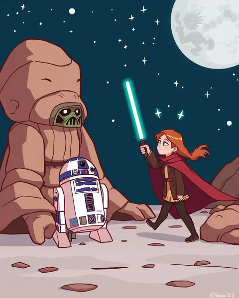 Galerie d'image de cartoon de Star Wars