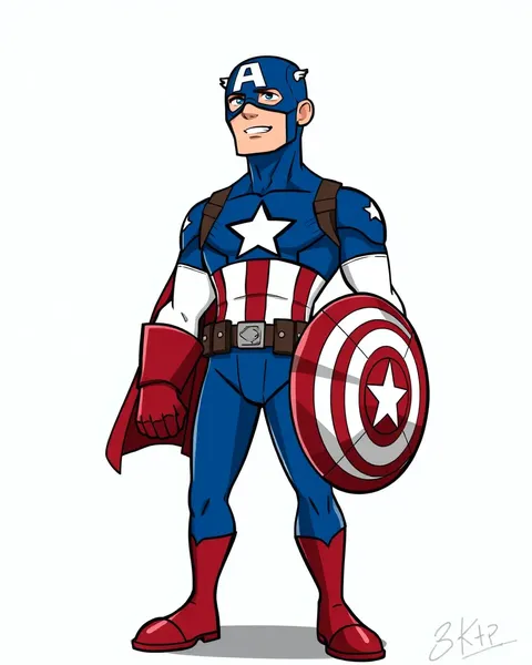 Galerie d'images de Captain America cartoon disponible