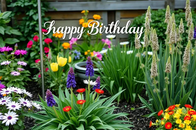 Galerie d'images de jardin charmant pour un anniversaire heureux