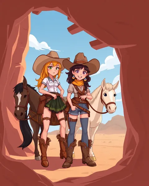 Galerie de photos de cowgirl cartoon