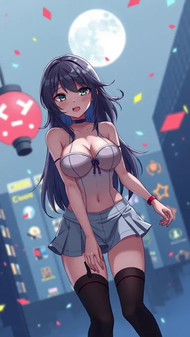 Gif Anime de Seins Qui Saute : Gif de Seins Qui Saute dans Anime