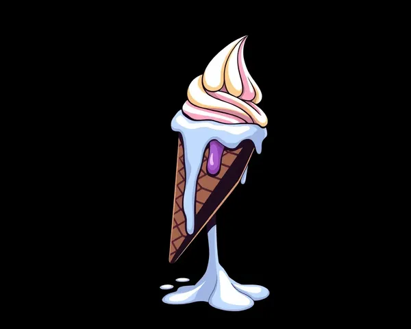 Glace qui fond éternellement en PNG