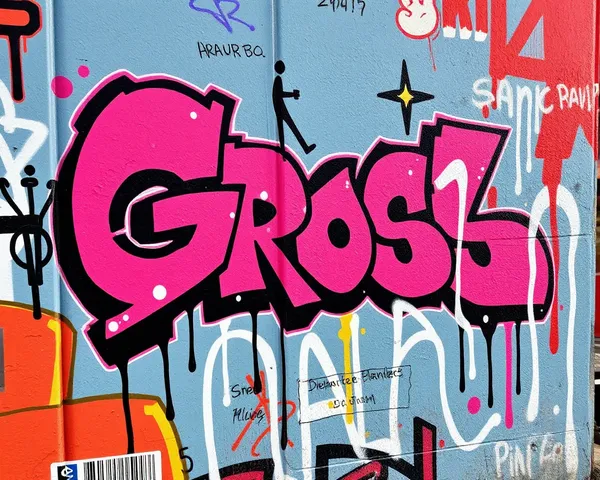 Graffiti défigure grossièrement la propriété publique PNG