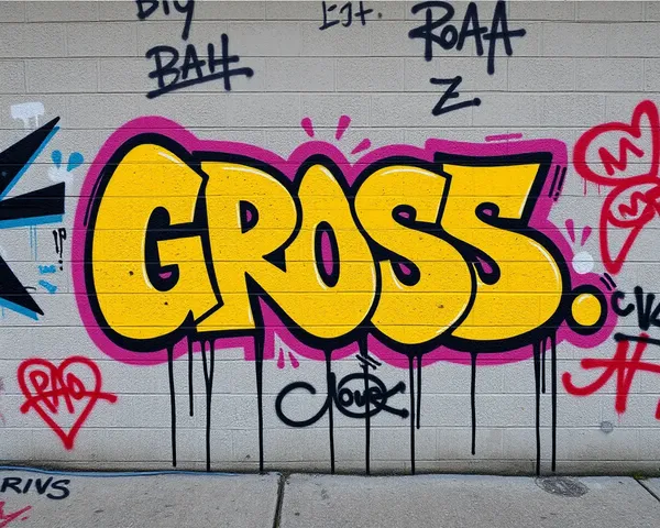 Graffiti grossier PNG : œuvre d'art qui suscite l'indignation en ligne