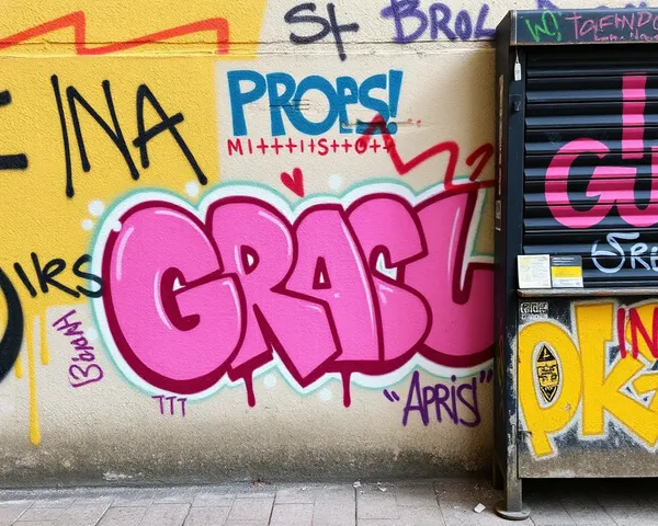 Graffiti grossièrement insultant les valeurs de la communauté en format PNG