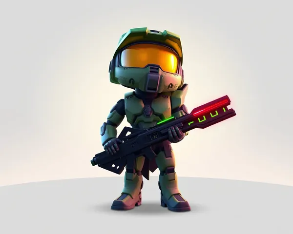 Halo Cartoon en graphismes vectorisés 3D PNG