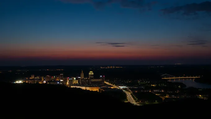 Hauts-lights du ciel nocturne du Massachusetts en août 2025