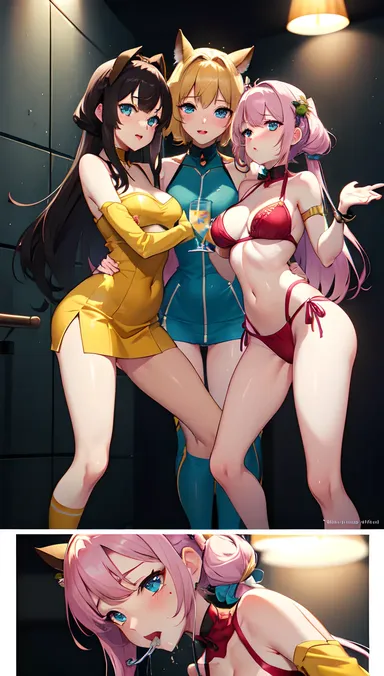 Hentai Threesome Piss Drinking Anime: Graphic Sexual Content Included : Anime Hentai de Trois Personnes Buvant de l'Urine : Contenu Sexuel Graphique Inclus