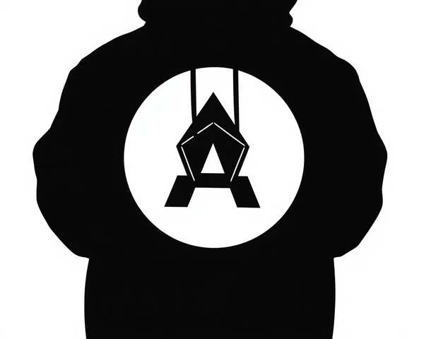 Hoodie noir PNG pour illustration graphique