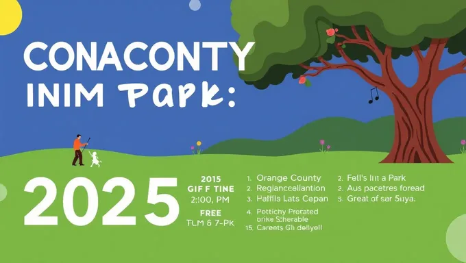 Horaires du concert du parc d'Orange County confirmés pour 2025