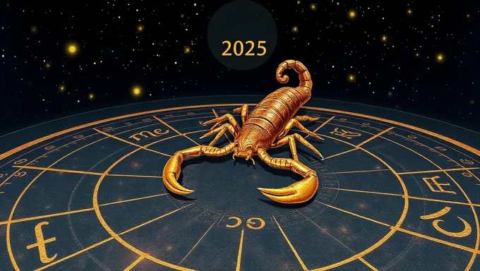 Horoscope du Scorpion 2025 : Énergie intense et transformation à l'horizon