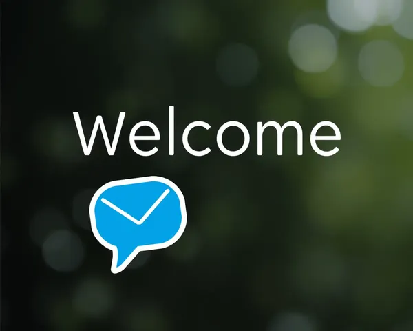 Icon de message de bienvenue PNG fichier trouvé