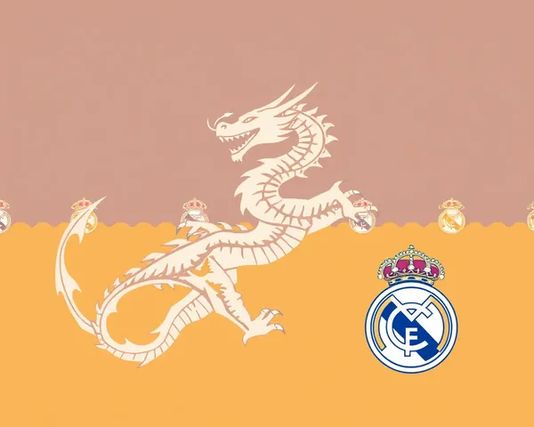 Icone de design de patron dragon de Real Madrid en format PNG