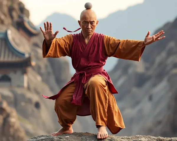 Icone moine shaolin Maître kung-fu iconique PNG