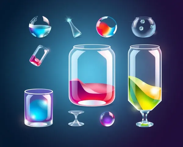 Icons de morphisme de verre PNG pour conception de UI