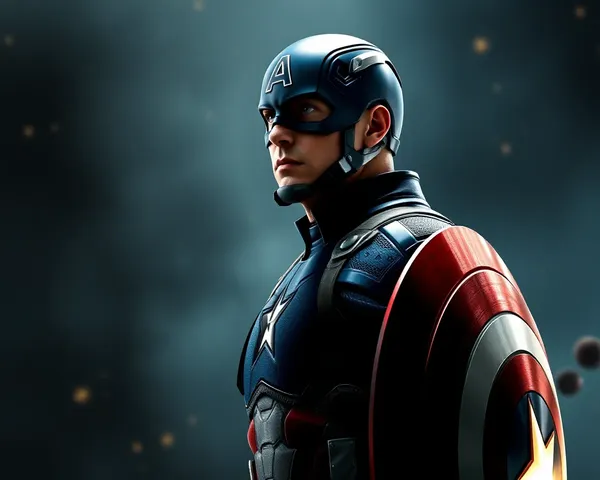 Icône de design graphique de Captain America PNG