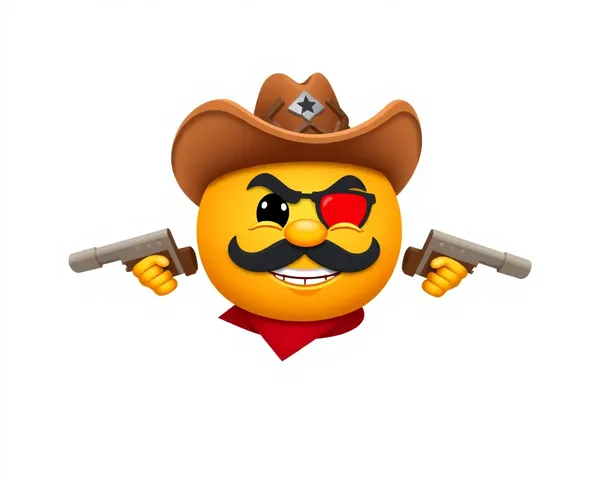 Icône de serveur d'Emoji de Cowboy PNG