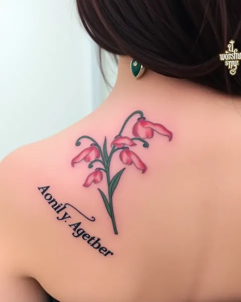 Ideas de tatouages de lis de vallée unique