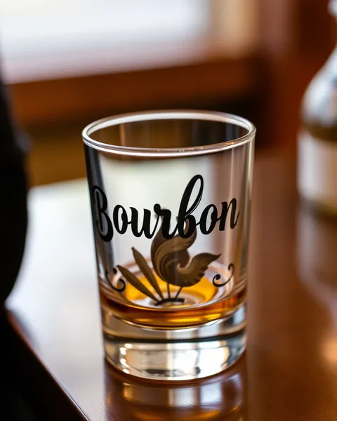 Idée de verre de bourbon pour déclaration audacieuse