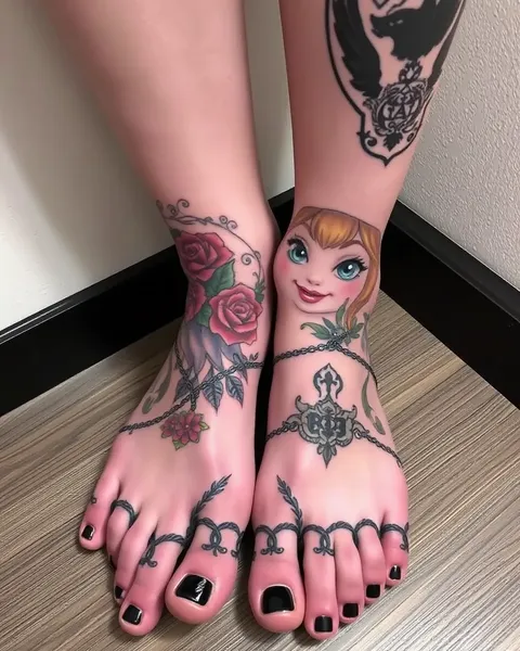 Idées de Tatouages de Pied pour les Amoureux de la Simplicité