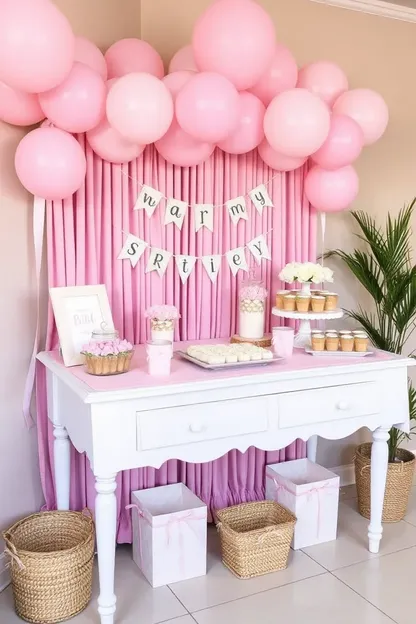 Idées de baby shower pour célébration de fille