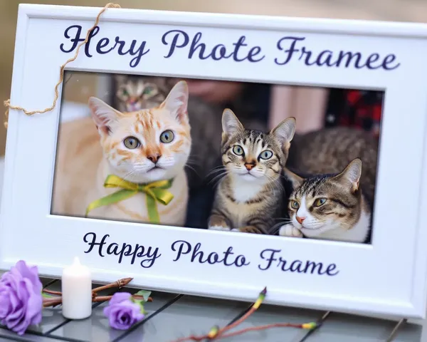 Idées de cadres de photos de mémoire pour chats