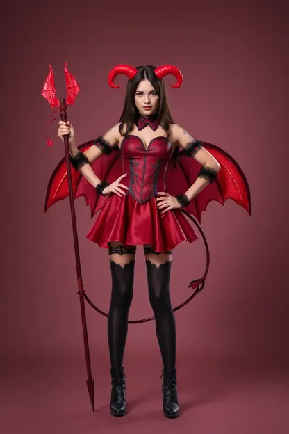 Idées de costume de diable pour fête de jeunes filles