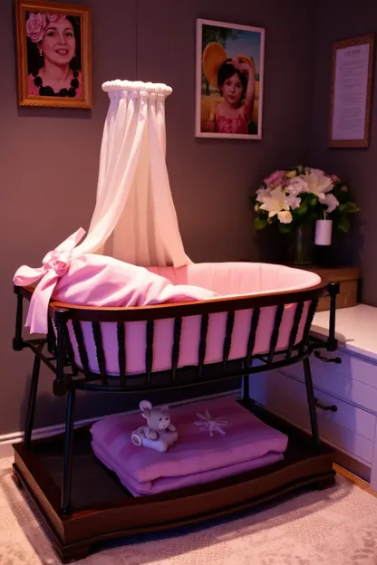 Idées de literie pour bébé fille dans un bassinet