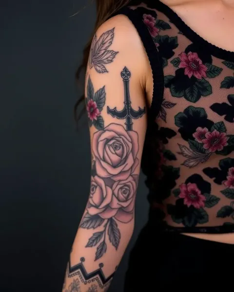 Idées de manchons de tatouage vives pour l'identité personnelle des femmes