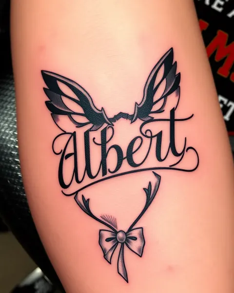 Idées de noms de tatouage pour femme d'Albert