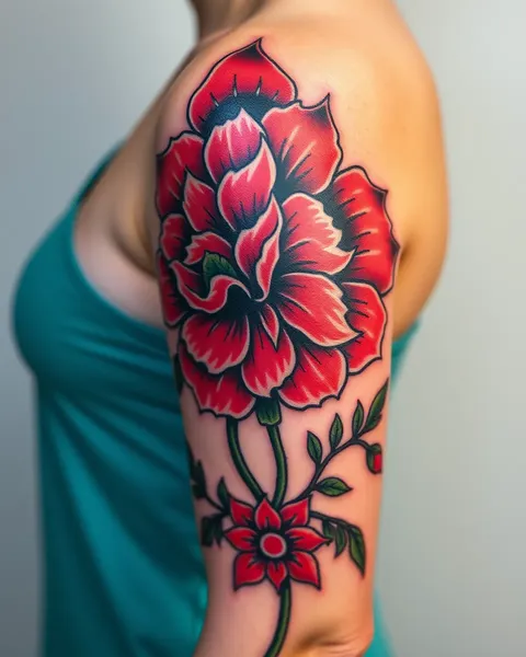 Idées de placement de tatouage de carnation pour des looks uniques