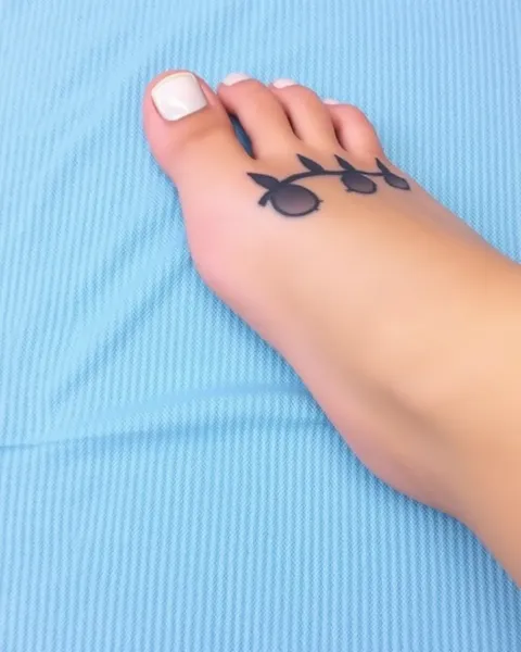 Idées de tatouage de petit pied pour les débutants