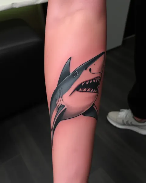 Idées de tatouage de requin pour les hommes avec attitude sans peur