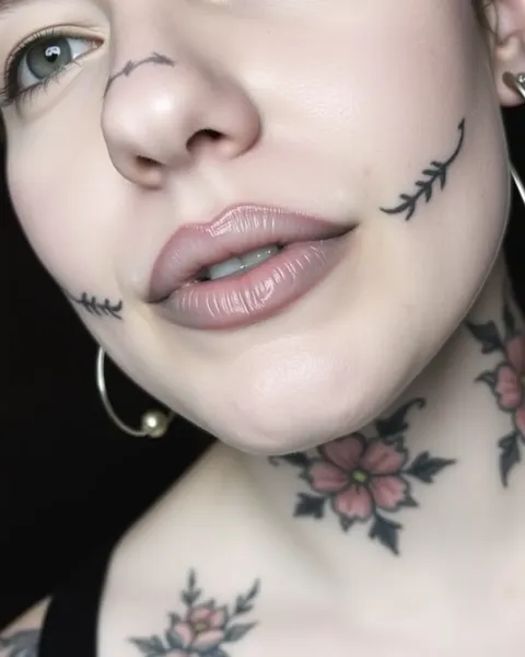 Idées de tatouages colorés sur le visage pour audace