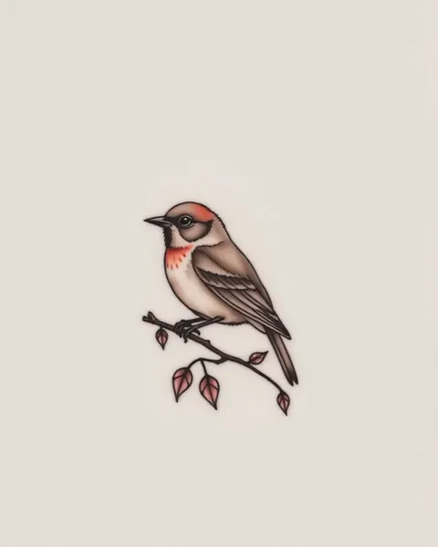 Idées de tatouages d'oiseau petit pour les hommes avec signification