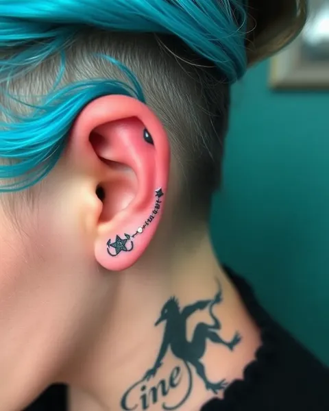 Idées de tatouages d'oreille inspirantes pour une expression unique