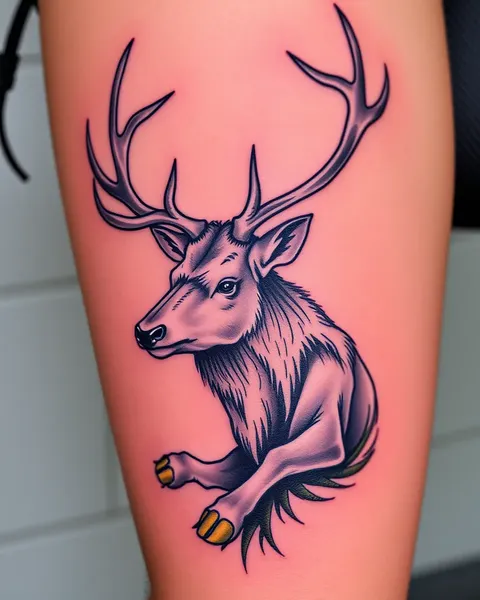 Idées de tatouages de cerf pour les amateurs de nature et les aventuriers