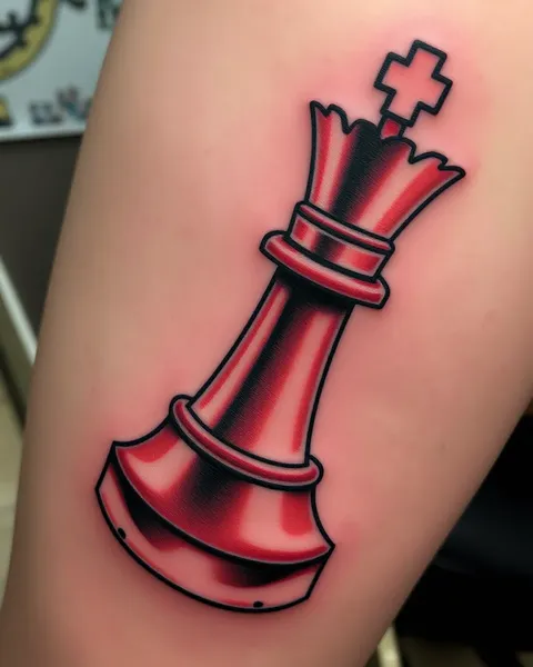 Idées de tatouages de pièce d'échecs uniques pour le dos