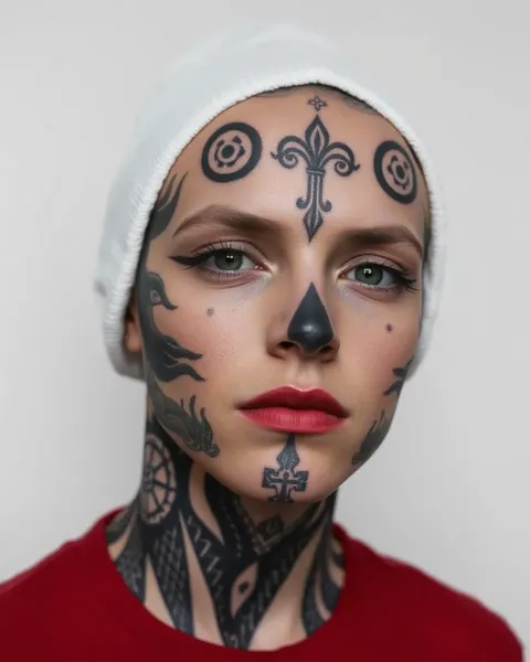 Idées de tatouages tribaux sur le visage pour un look édgé