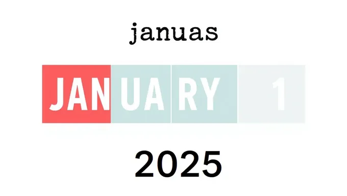 Il y a presque le 1er janvier 2025