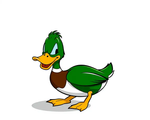 Illustration de canard Mallard propre en format PNG